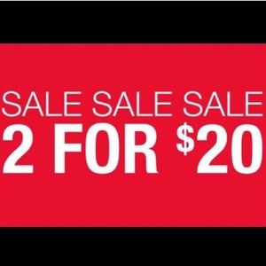 SALE 2 for $20!!!